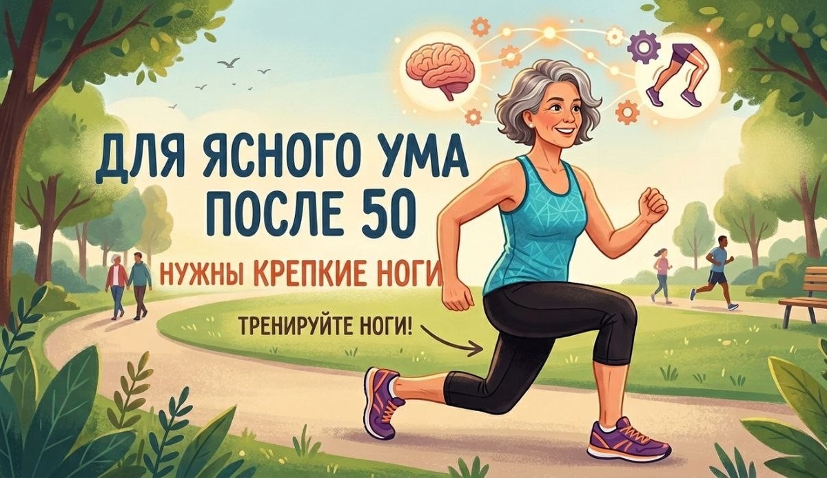 Как здоровье ног влияет на ясность ума после 50?