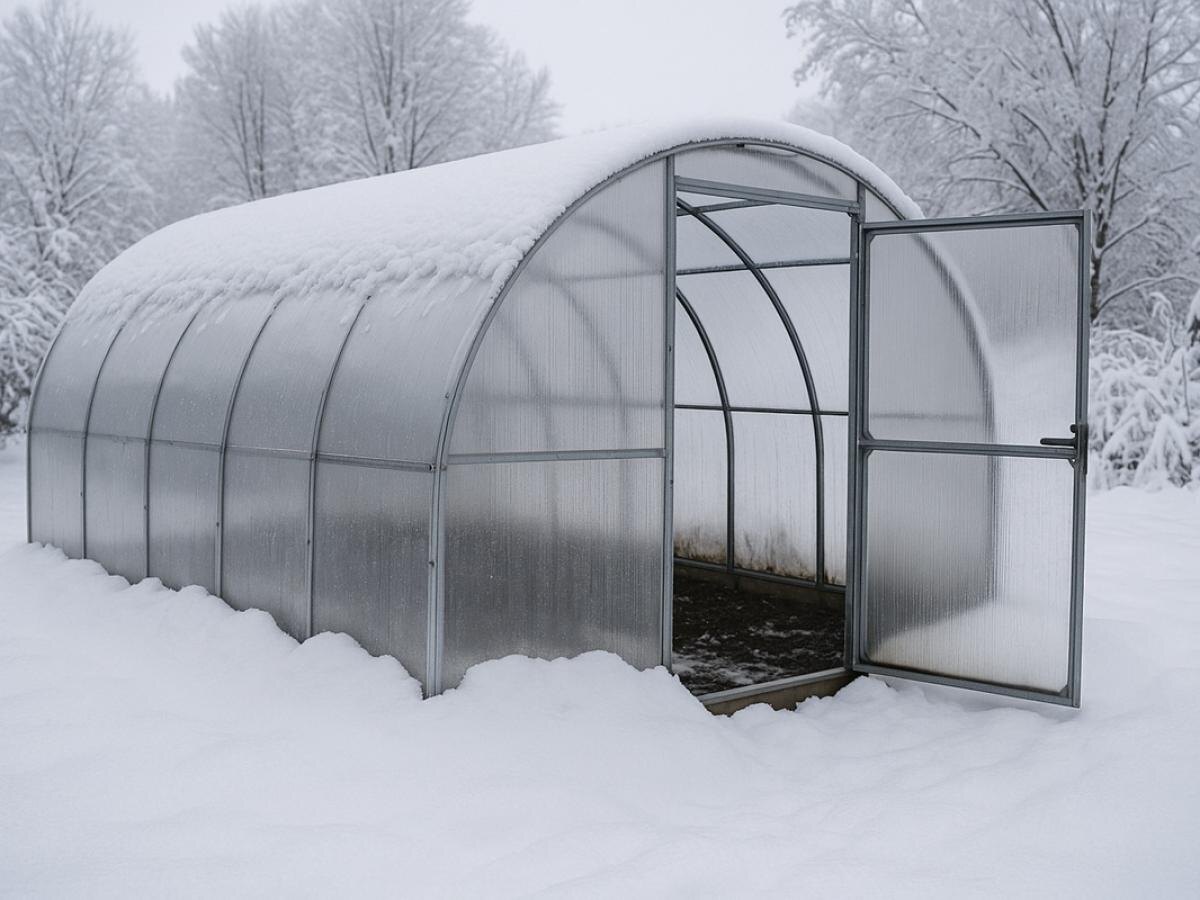 Зимний уход за теплицей: как предотвратить деформации и повысить урожайность