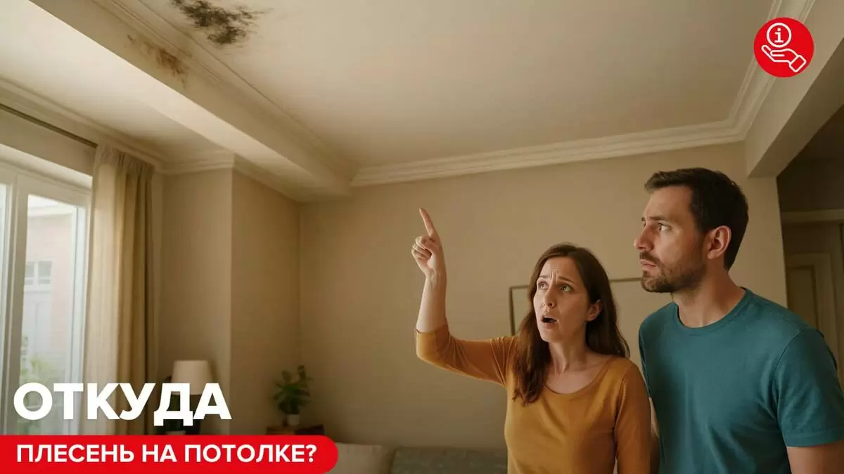 Почему плесень на потолке — это не только эстетическая проблема