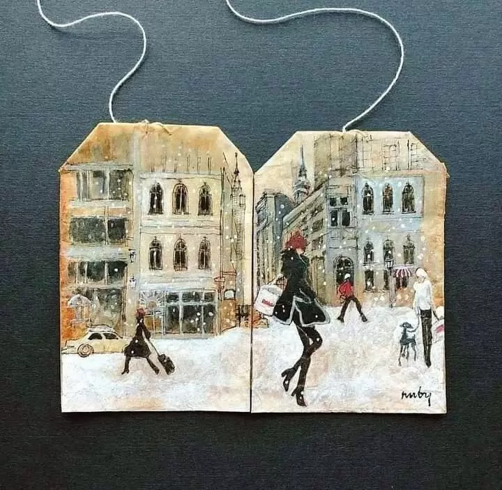 Чайные пакетики как арт-объекты: как Руби Сильвиус вдохновляет мир