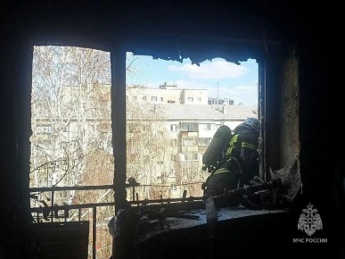 На пожаре в Магнитогорске спасены 2 человека