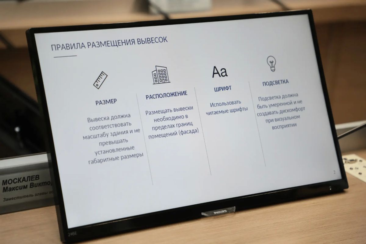 О приведении вывесок в соответствие требованиям О приведении вывесок в соответствие требованиям